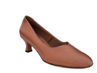 dansschoenen bruin satijn  